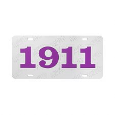 Omega Psi Phi Etched Year Tag