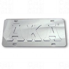 Alpha Kappa Alpha Platinum Series Car Tag