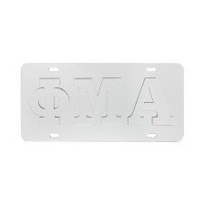 Phi Mu Alpha Platinum Series Car Tag