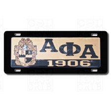 Alpha Phi Alpha Domed Crest Car Tag