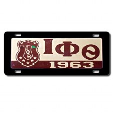 Iota Phi Theta Domed Crest Car Tag