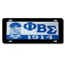 Phi Beta Sigma Domed Crest Car Tag