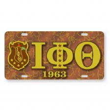 Iota Phi Theta Printed Crest Car Tag