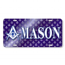 Mason Printed Crest Car Tag