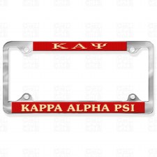 Kappa Alpha Psi Chrome Car Tag Frame