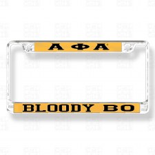 Alpha Phi Alpha   Bloody Beta Omicron Chapter Tag Frame
