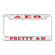 Delta Sigma Theta   Pretty Alpha Beta Chapter Tag Frame