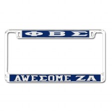 Phi Beta Sigma Awesome Zeta Alpha Chapter Tag Frame