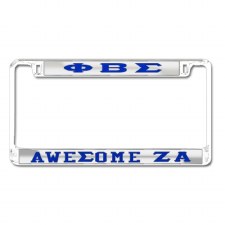 Phi Beta Sigma Awesome Zeta Alpha Chapter Tag Frame