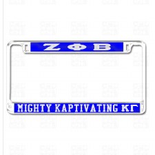 Zeta Phi Beta   Mighty KaptivatinG Kappa Gamma Chapter Tag Frame