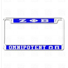 Zeta Phi Beta   Omnipotent Omega Pi Chapter Tag Frame