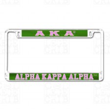 Alpha Kappa Alpha Mirror Car Tag Frame