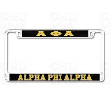 Alpha Phi Alpha Mirror Car Tag Frame