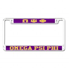 Omega Psi Phi Mirror Car Tag Frame