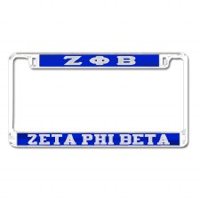 Zeta Phi Beta Mirror Car Tag Frame