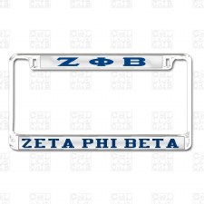 Zeta Phi Beta Mirror Car Tag Frame