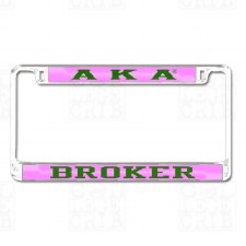 Alpha Kappa Alpha Broker Tag Frame