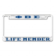 Phi Beta Sigma Life Member Tag Frame