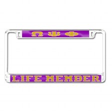 Omega Psi Phi Life Member Tag Frame