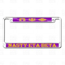 Omega Psi Phi   Nasty Eta Beta Chapter Tag Frame