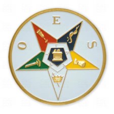 Order of the Eastern Star Shield Car Emblem