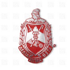 Delta Sigma Theta Die Cut Shield Car Emblem