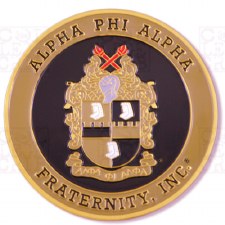 Alpha Phi Alpha Stamped Crest Car Emblem