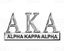 Alpha Kappa Alpha Greek Letters Car Emblem