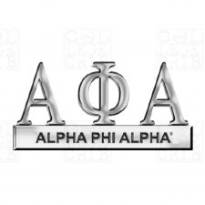 Alpha Phi Alpha Greek Letters Car Emblem