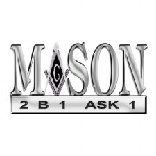 Mason Greek Letters Car Emblem