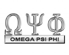 Omega Psi Phi Greek Letters Car Emblem