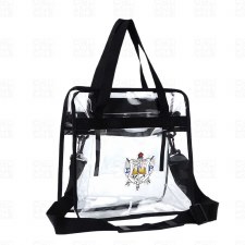 Sigma Gamma Rho Crest Clear Zippered Totebag