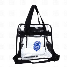 Zeta Phi Beta Crest Clear Zippered Totebag
