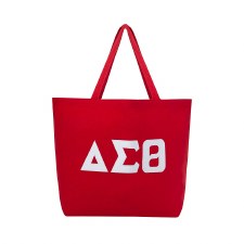 Delta Sigma Theta Colors Jumbo Zipper Tote Bag