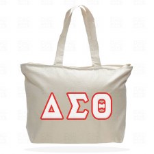 Delta Sigma Theta Zipper Tote