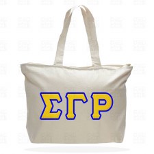 Sigma Gamma Rho Zipper Tote Bag