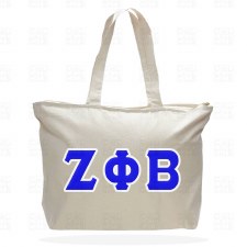 Zeta Phi Beta Zipper Tote Bag