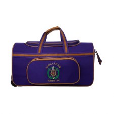 Omega Psi Phi  Embroidered Trolley Bag