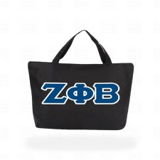 Zeta Phi Beta Sorority Letters Shoulder Tote