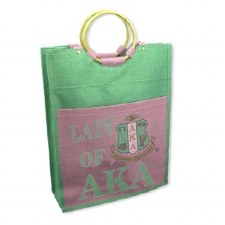 Alpha Kappa Alpha Lady Jute Bag