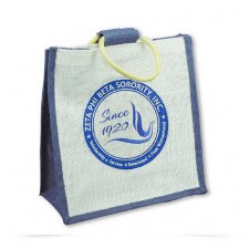 Zeta Phi Beta Mini Shield Jute Bag