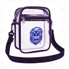 Zeta Phi Beta Crest Clear Sling Pouch