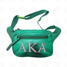 Alpha Kappa Alpha Embroidered Shimmer Fanny Pack