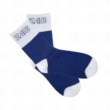 Zeta Phi Beta Ankle Fold Socks