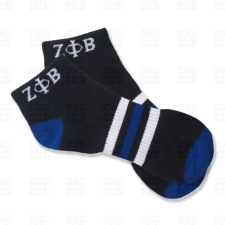 Zeta Phi Beta Stripe Ankle Socks