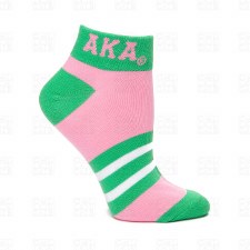 Alpha Kappa Alpha Color Footie Socks