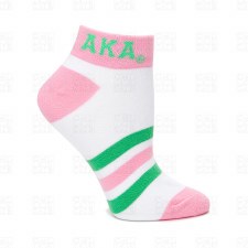 Alpha Kappa Alpha Color Footie Socks