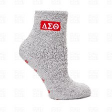 Delta Sigma Theta Fuzzy Gripper Socks