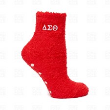 Delta Sigma Theta Fuzzy Gripper Socks