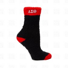 Delta Sigma Theta Fuzzy Long Gripper Socks